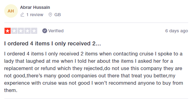 Cruise Fashion Reviews