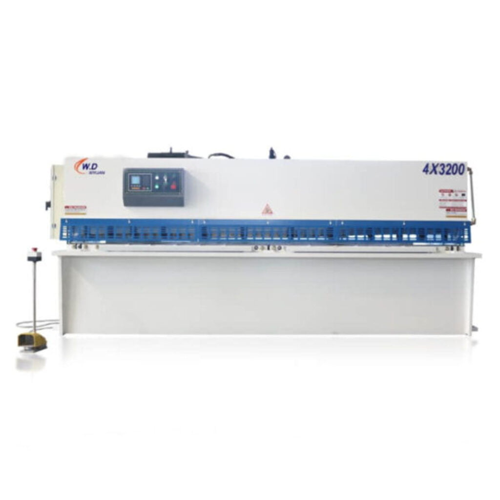 Hydraulic swing beam shear