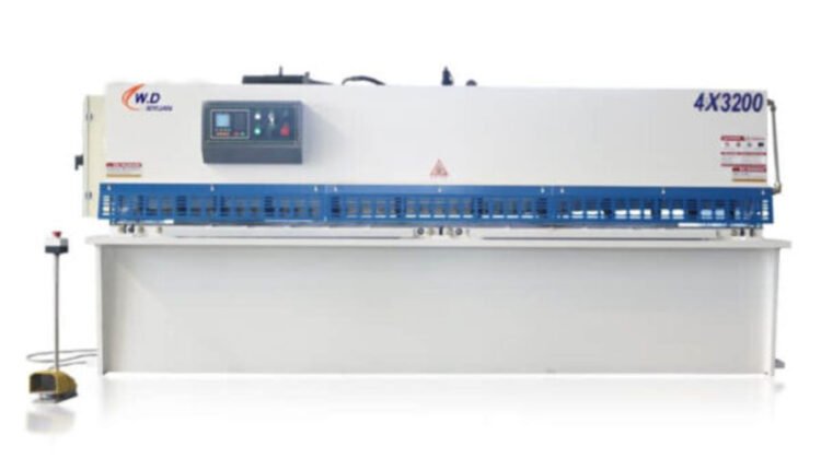 Hydraulic swing beam shear