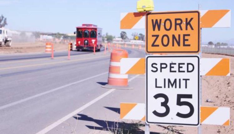 a traffic ticket for speeding in a work zone